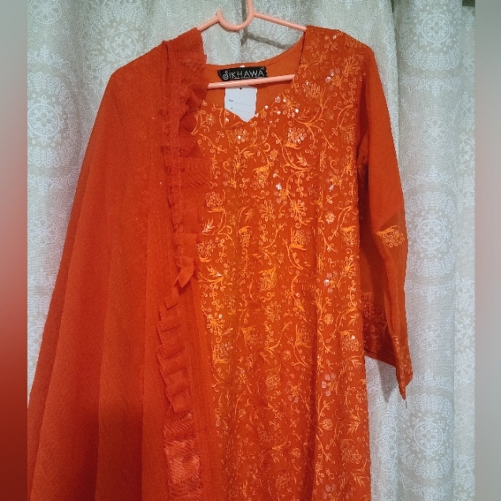 Orange salwar kameez